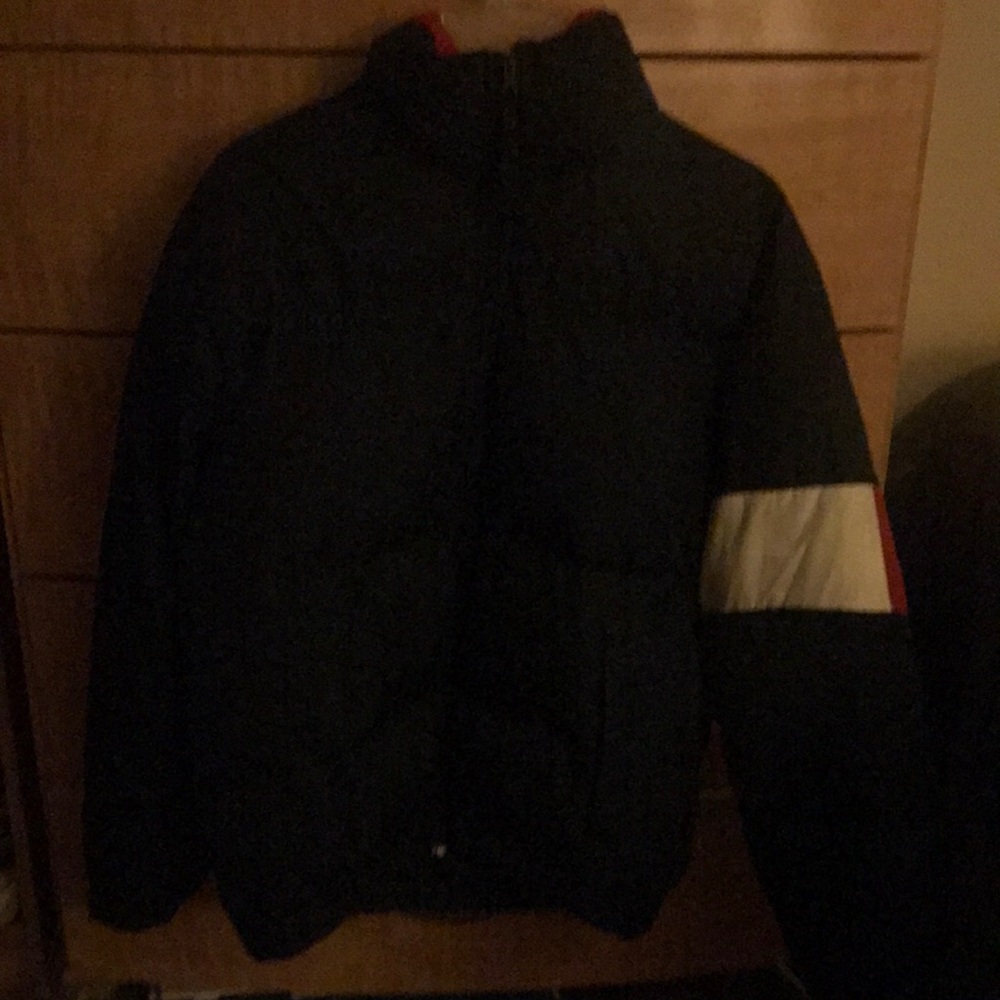Tommy Hilfiger Navy Blue and Red Jacket size s/p
